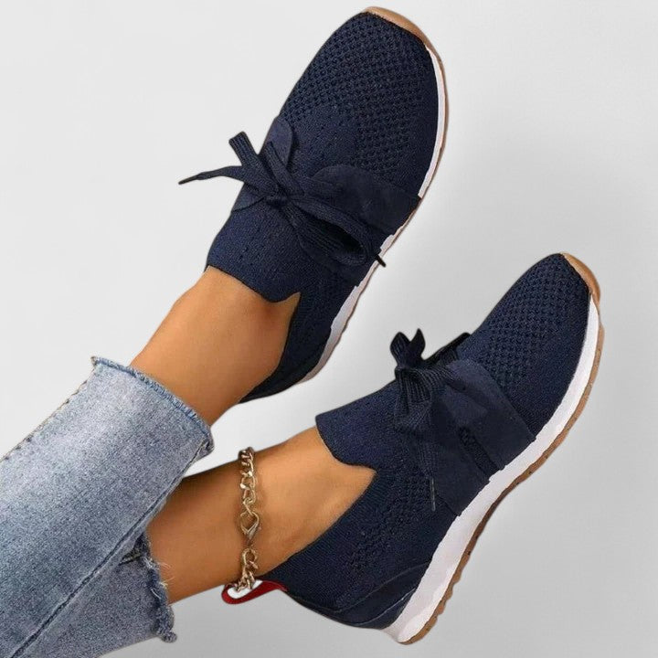 Mirela | orthopedic sneakers with breathable fabric and laces