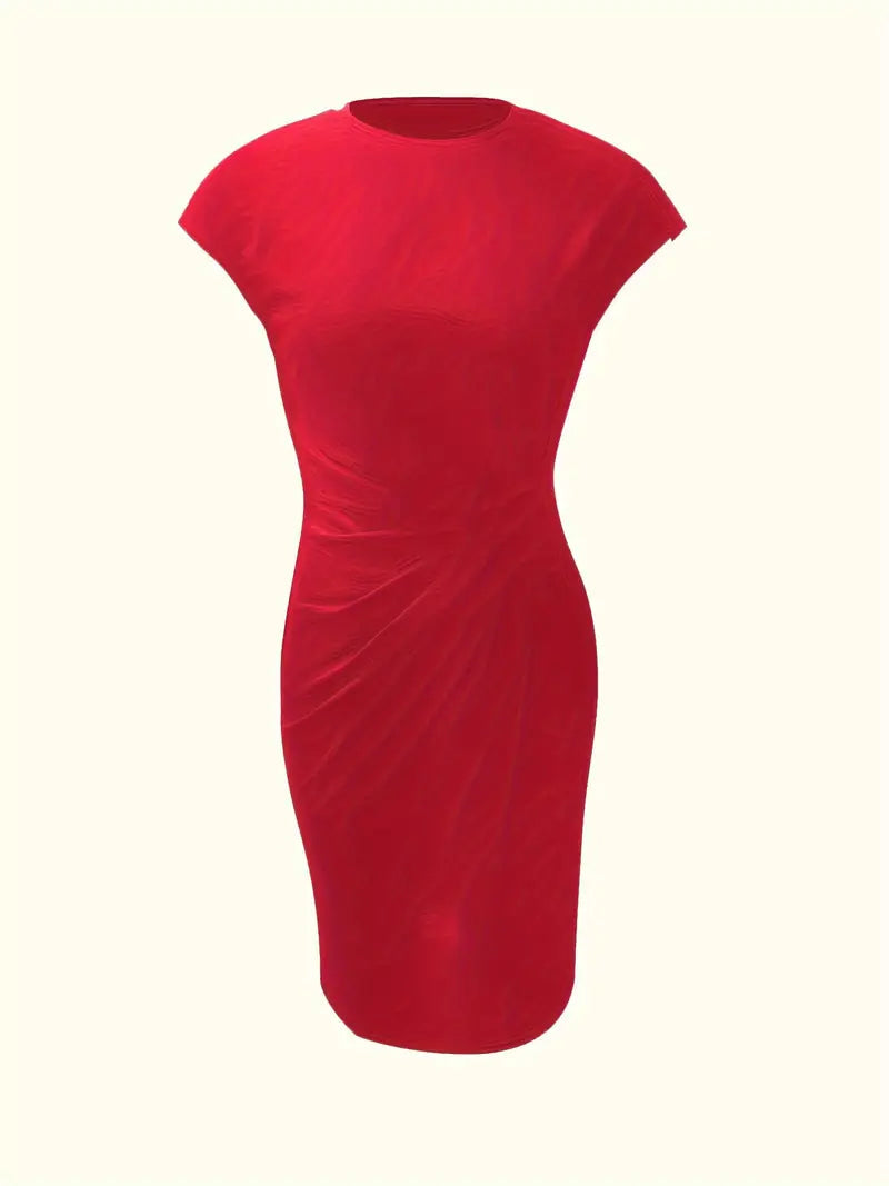 Odette | Classic fitted short-sleeve dress