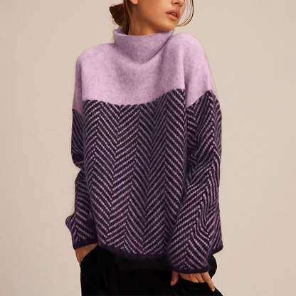 Fátima | Jersey de invierno oversize para mujer con cuello alto