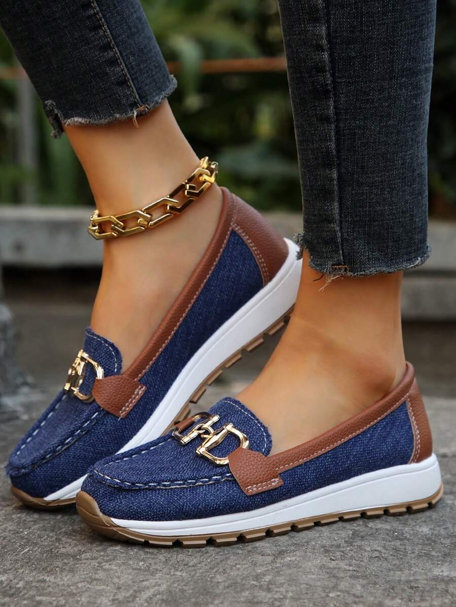Marcela | Women's orthopedic loafers with gold detail