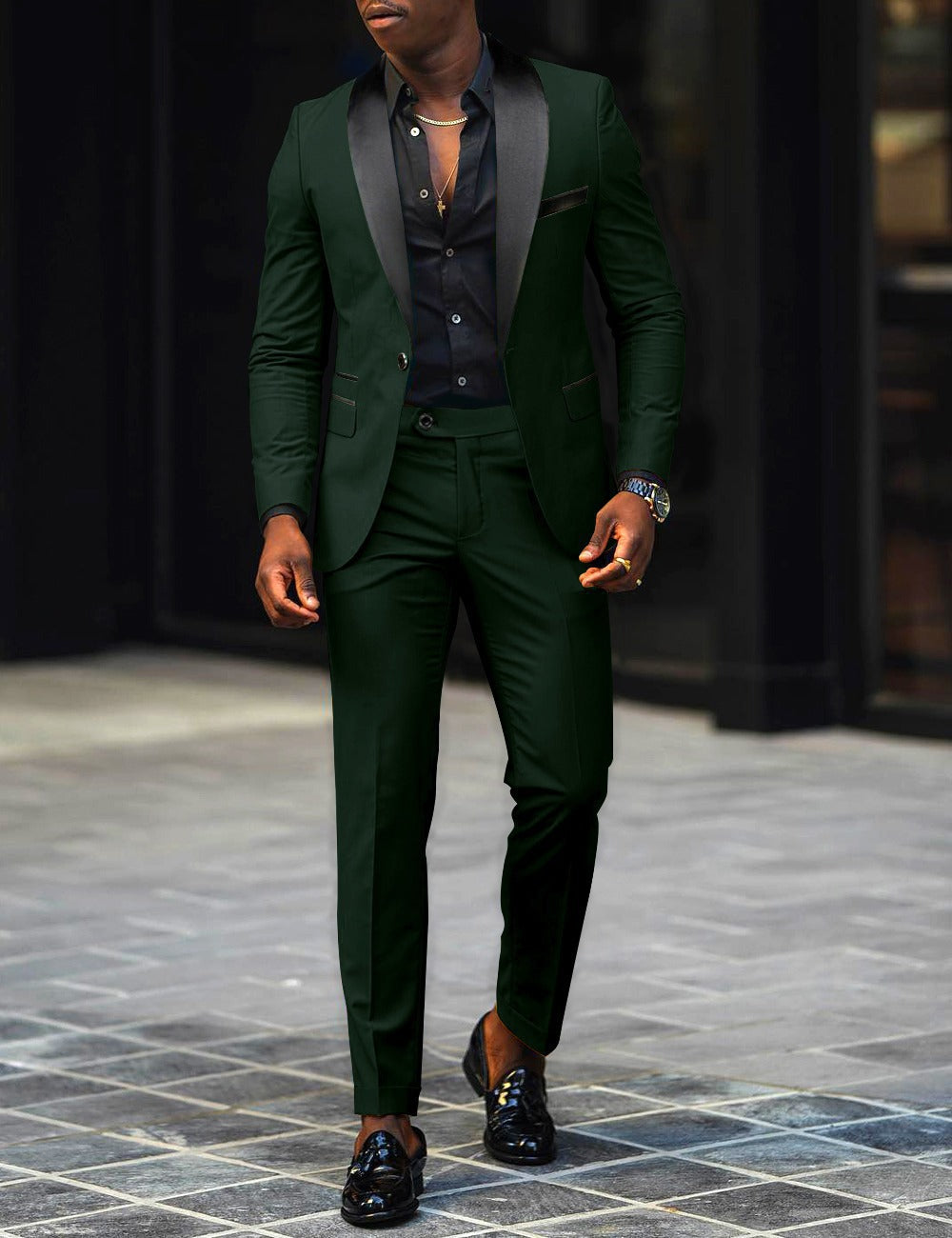 Miguel | Traje para hombre de dos piezas con chaqueta slim y pantalón