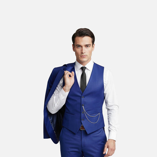 Crispín | Traje para hombre con chaleco y corte entallado