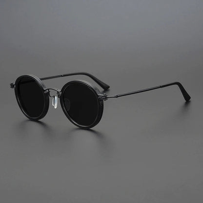 Laureano | Gafas de sol redondas con montura metálica