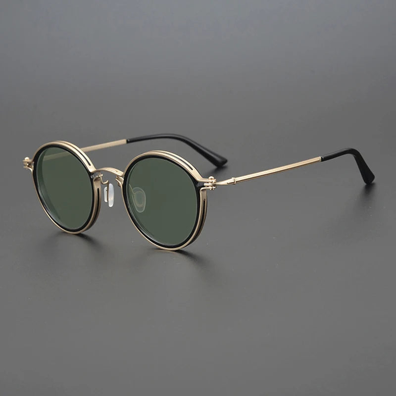 Laureano | Gafas de sol redondas con montura metálica