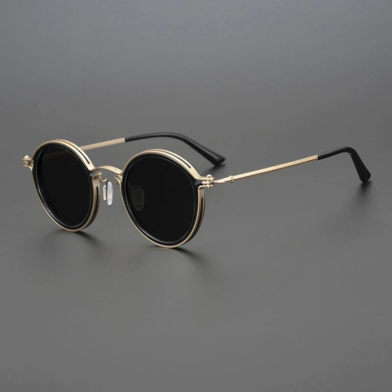 Laureano | Gafas de sol redondas con montura metálica