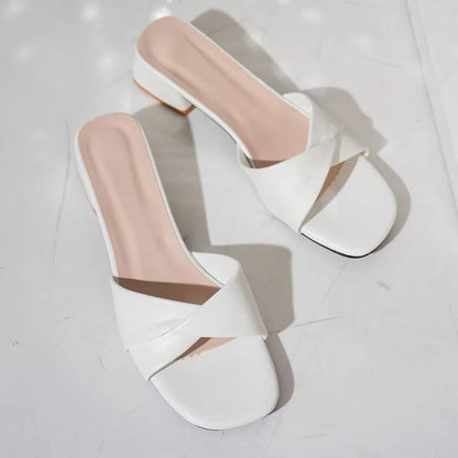 Susana | Women's block heel sandals with crossed straps