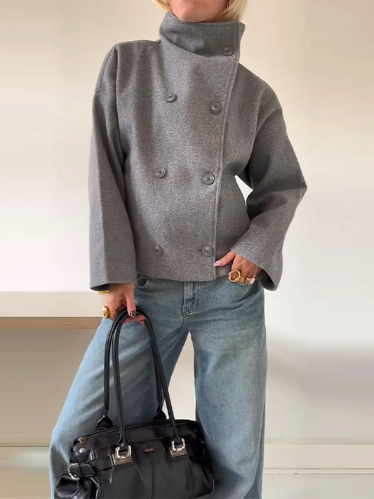 Delia | Women's Oversize Winter Jacket with Buttons