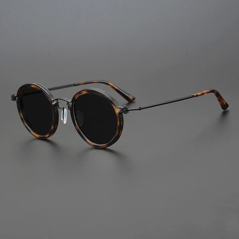 Laureano | Gafas de sol redondas con montura metálica