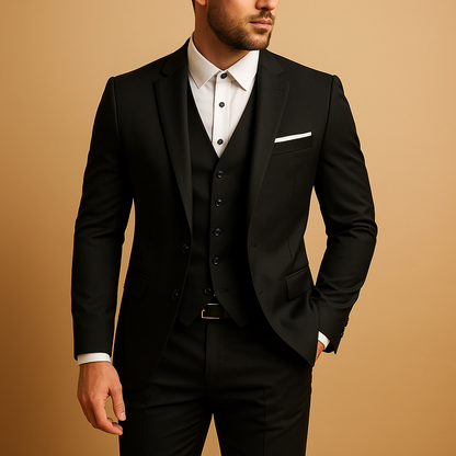Dante | Traje de tres piezas para hombre y blazer recto