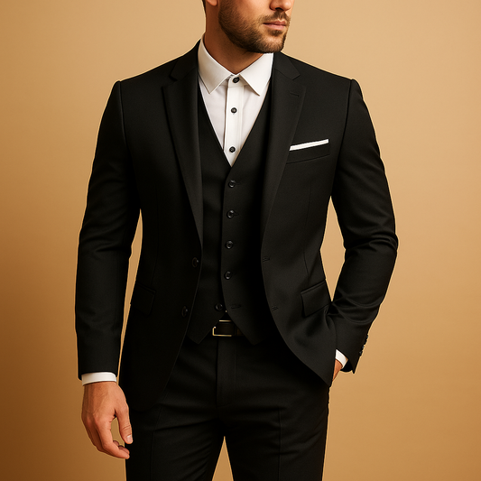 Héctor | Traje de tres piezas para hombre con corte slim y corte sencillo