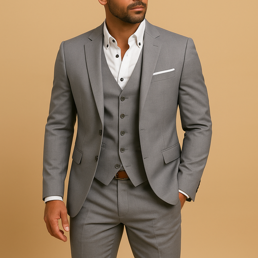 Héctor | Traje de tres piezas para hombre con corte slim y corte sencillo