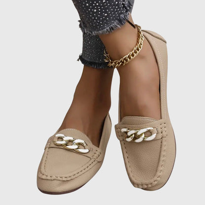 Melira | orthopedic loafers with metal detail and design