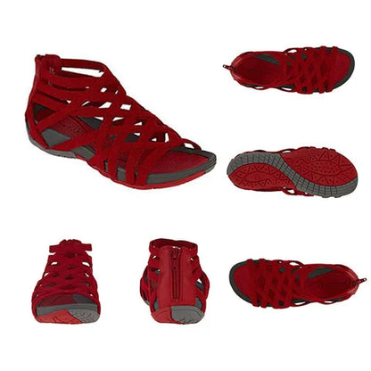 Alicia | Orthopedic crossed-strap open-toe sandals