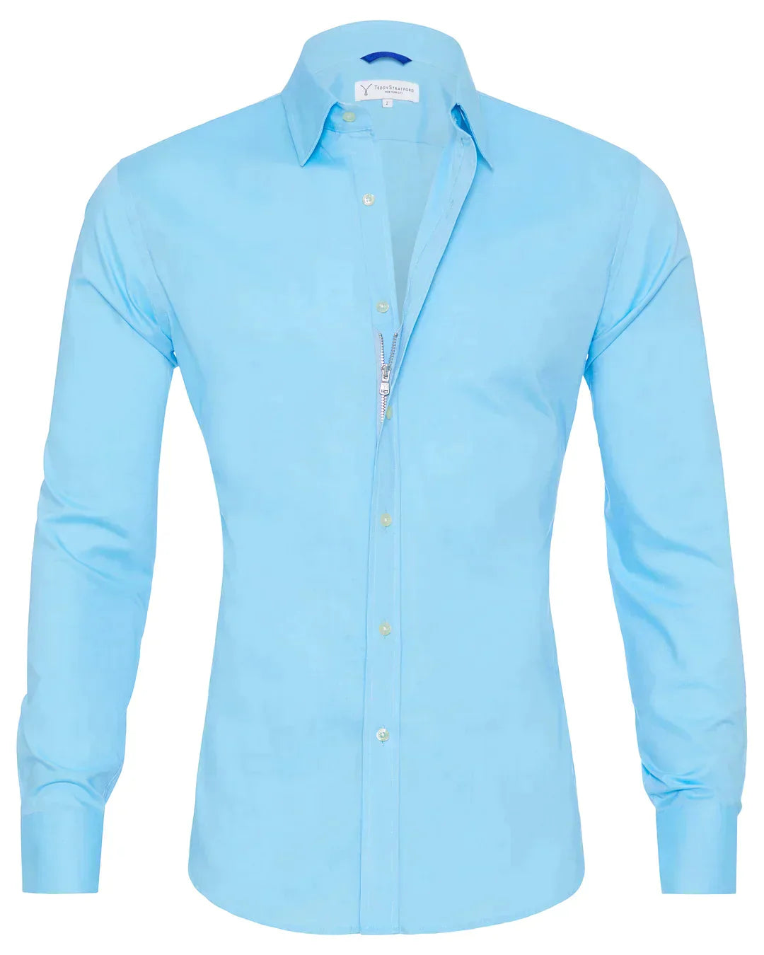 Mateo | Long-sleeve shirt with zip-up classic collar