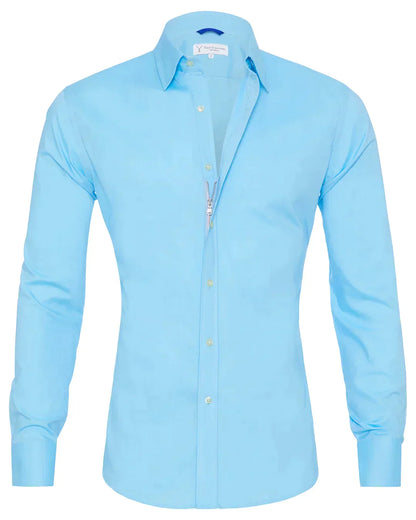 Mateo | Long-sleeve shirt with zip-up classic collar
