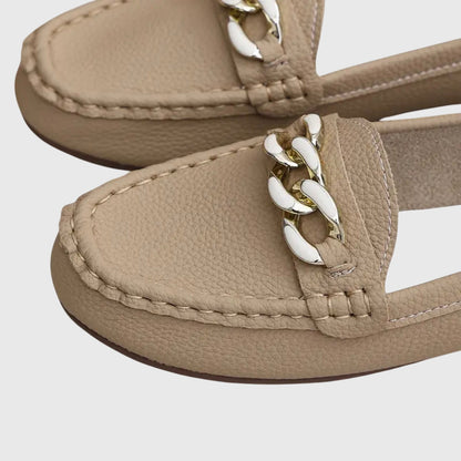 Melira | orthopedic loafers with metal detail and design