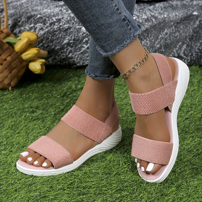 Leocadia | Sandalias ligeras para mujer con tiras elásticas de verano