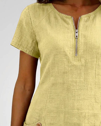 Renira | Women's straight dress with zipper and pockets