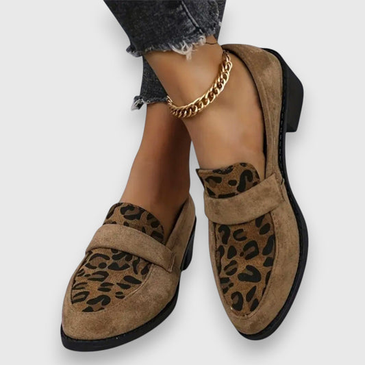 Brunela | comfortable leopard print loafers and design