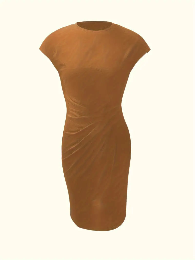 Odette | Classic fitted short-sleeve dress