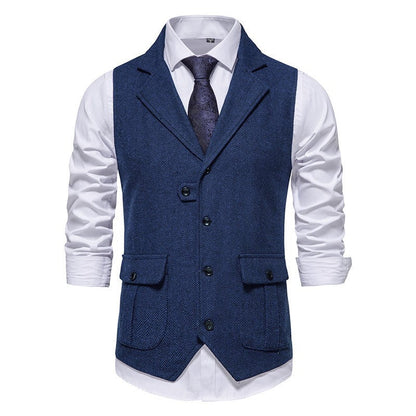 Juan | Men's formal wedding vest with buttons and classic design