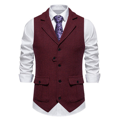 Juan | Men's formal wedding vest with buttons and classic design