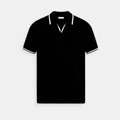 Hugo | Men's knit polo with open collar