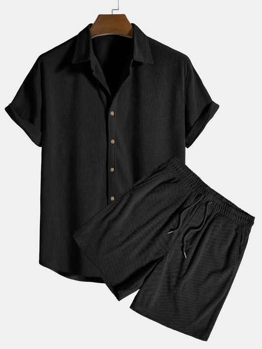 Edgar | Conjunto de verano para hombre con camisa ligera y pantalón corto | Cómodo