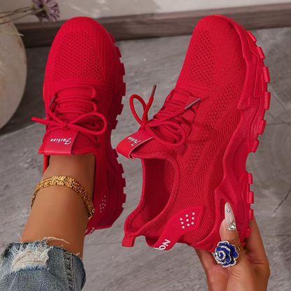 Maelia | zapatillas ortopédicas con suela gruesa y cordones