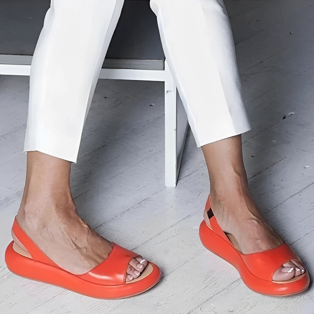 Elisa | Women's flat sole sandals with open design