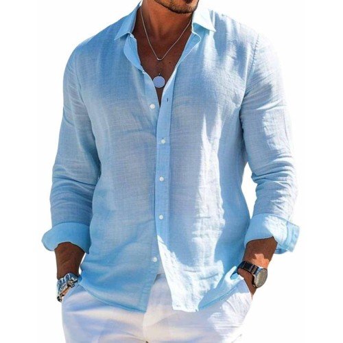 Cristian | Chemise pour homme avec boutons et manches longues