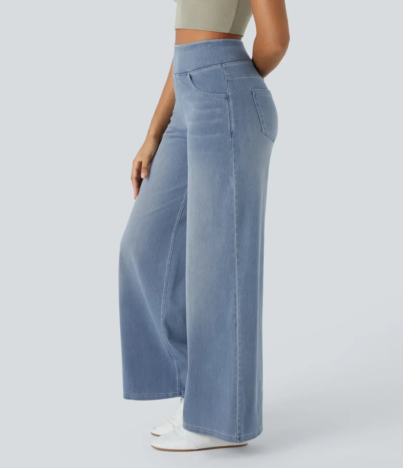 Estela | Pantalon taille haute et coupe large décontractée