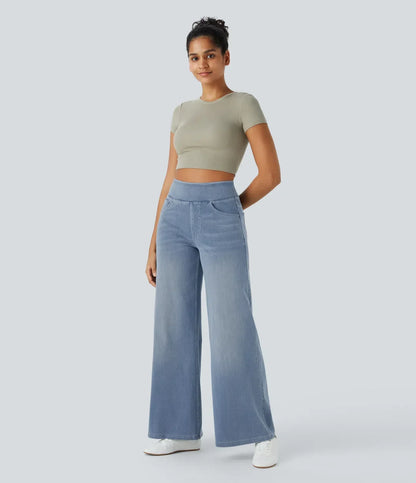 Estela | Pantalon taille haute et coupe large décontractée