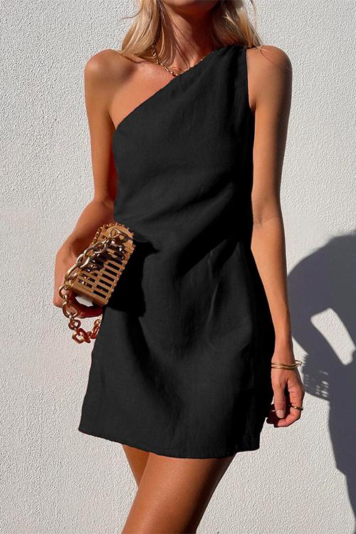 Gisela | Vestido mini para mujer con diseño de un hombro