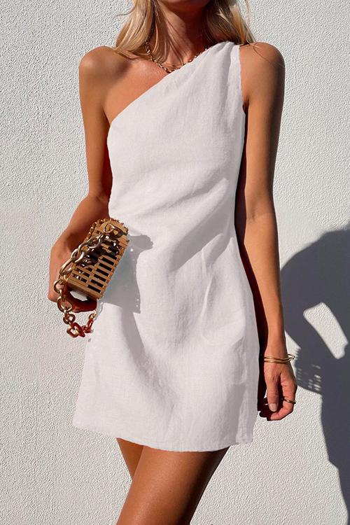 Gisela | Vestido mini para mujer con diseño de un hombro