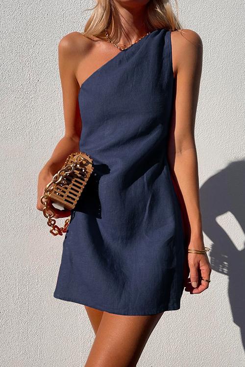 Gisela | Vestido mini para mujer con diseño de un hombro
