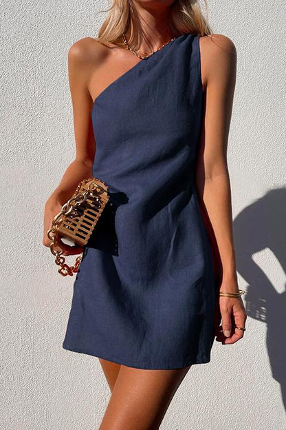 Gisela | Vestido mini para mujer con diseño de un hombro