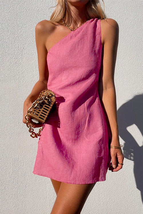 Gisela | Vestido mini para mujer con diseño de un hombro
