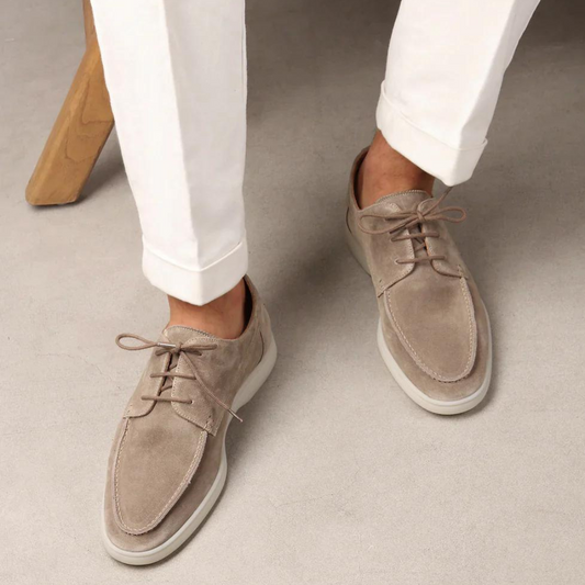 Rogelio | Mocasines para hombre con cordones y suela lisa