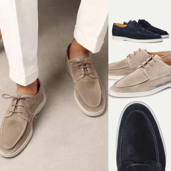 Rogelio | Mocasines para hombre con cordones y suela lisa