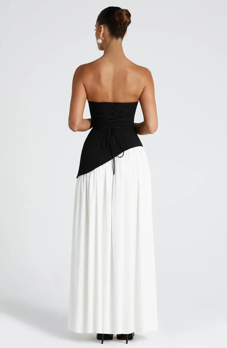 Talina | Women's Asymmetric Strapless Maxi Dress