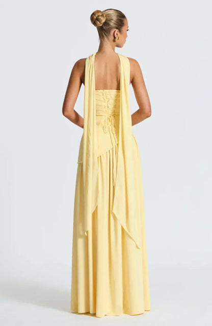 Talina | Women's Asymmetric Strapless Maxi Dress