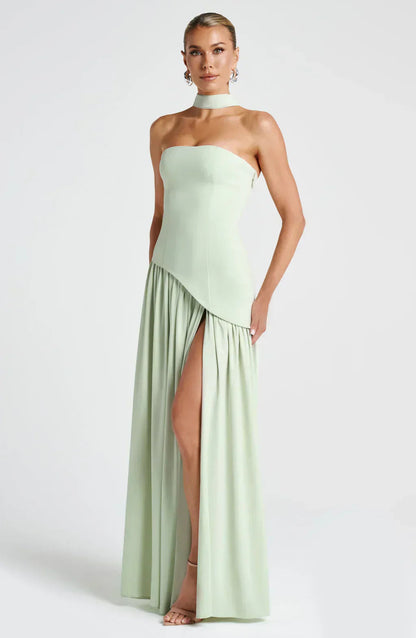 Talina | Women's Asymmetric Strapless Maxi Dress