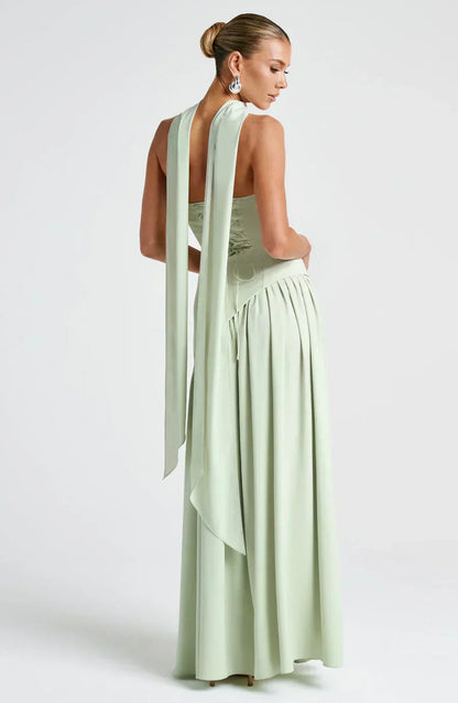 Talina | Women's Asymmetric Strapless Maxi Dress