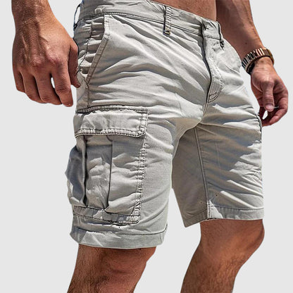 Carlos | Pantalones cortos cargo para hombre con bolsillos y largo rodilla