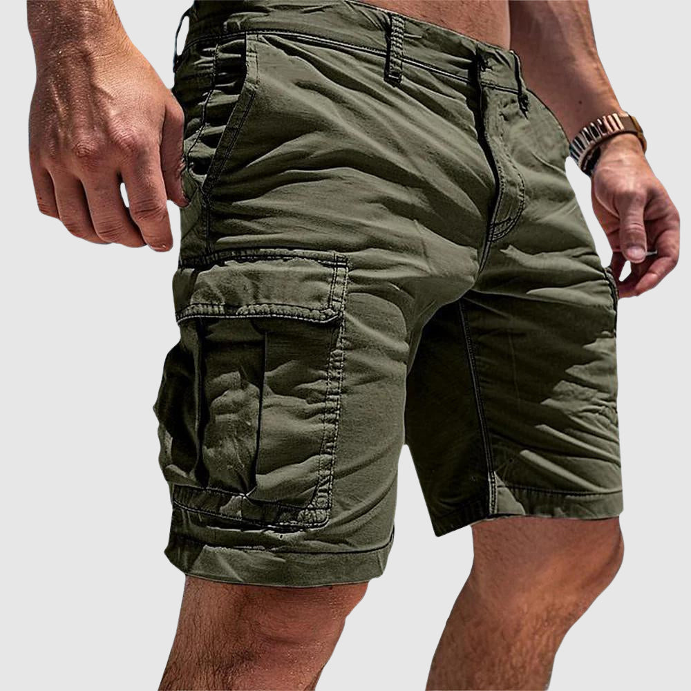 Carlos | Pantalones cortos cargo para hombre con bolsillos y largo rodilla