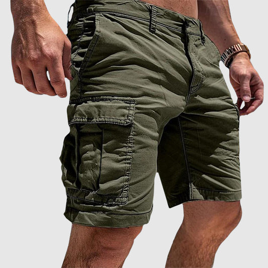Carlos | Pantalones cortos cargo para hombre con bolsillos y largo rodilla