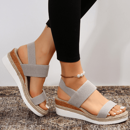Virela | Sandalias de plataforma para mujer con tiras anchas acolchadas | Confort