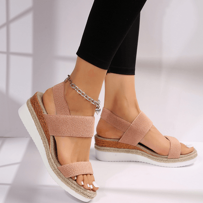Virela | Sandalias de plataforma para mujer con tiras anchas acolchadas | Confort
