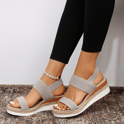 Virela | Sandalias de plataforma para mujer con tiras anchas acolchadas | Confort
